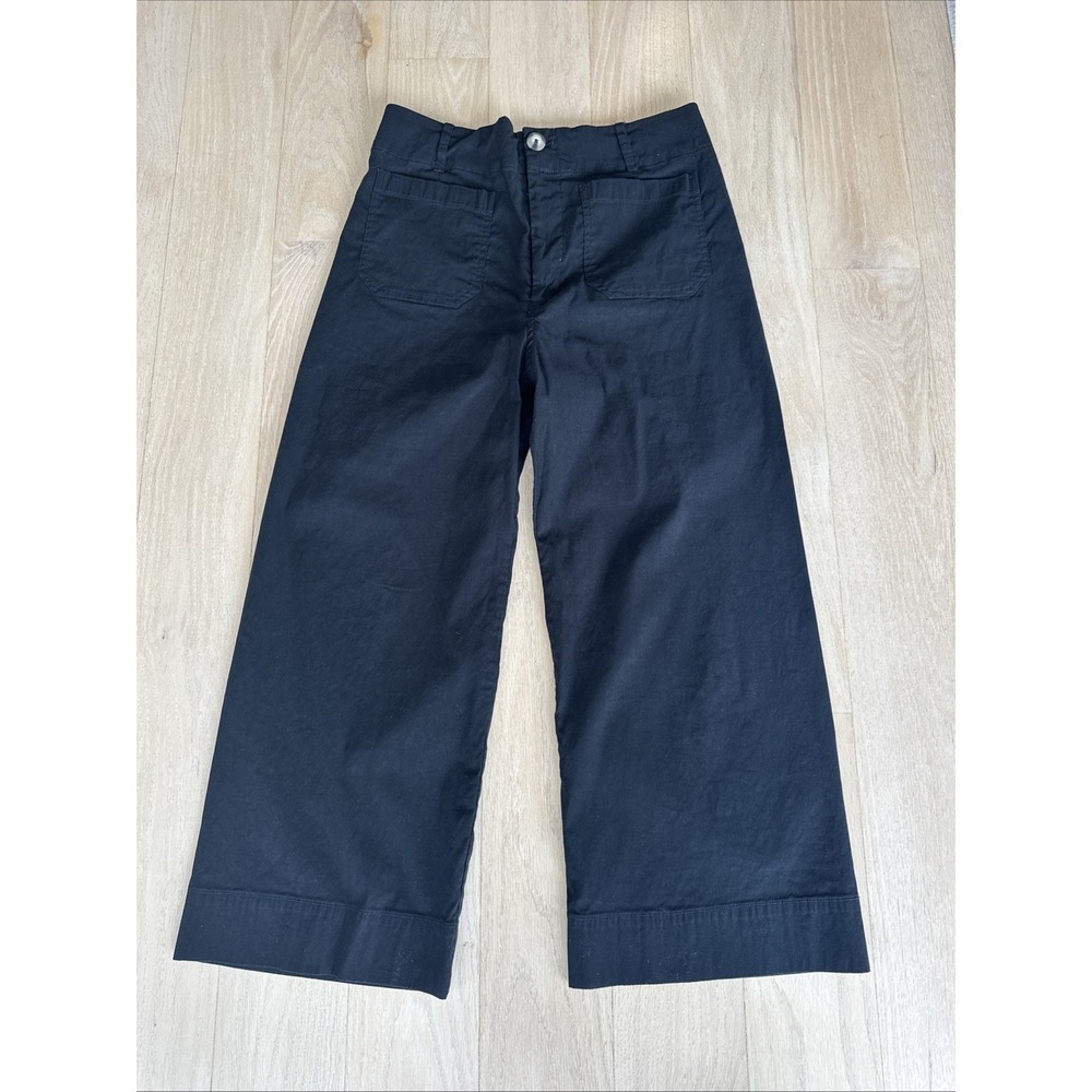 Maeve by Anthropologie Colette Pants SZ 32 Wide Leg Crop